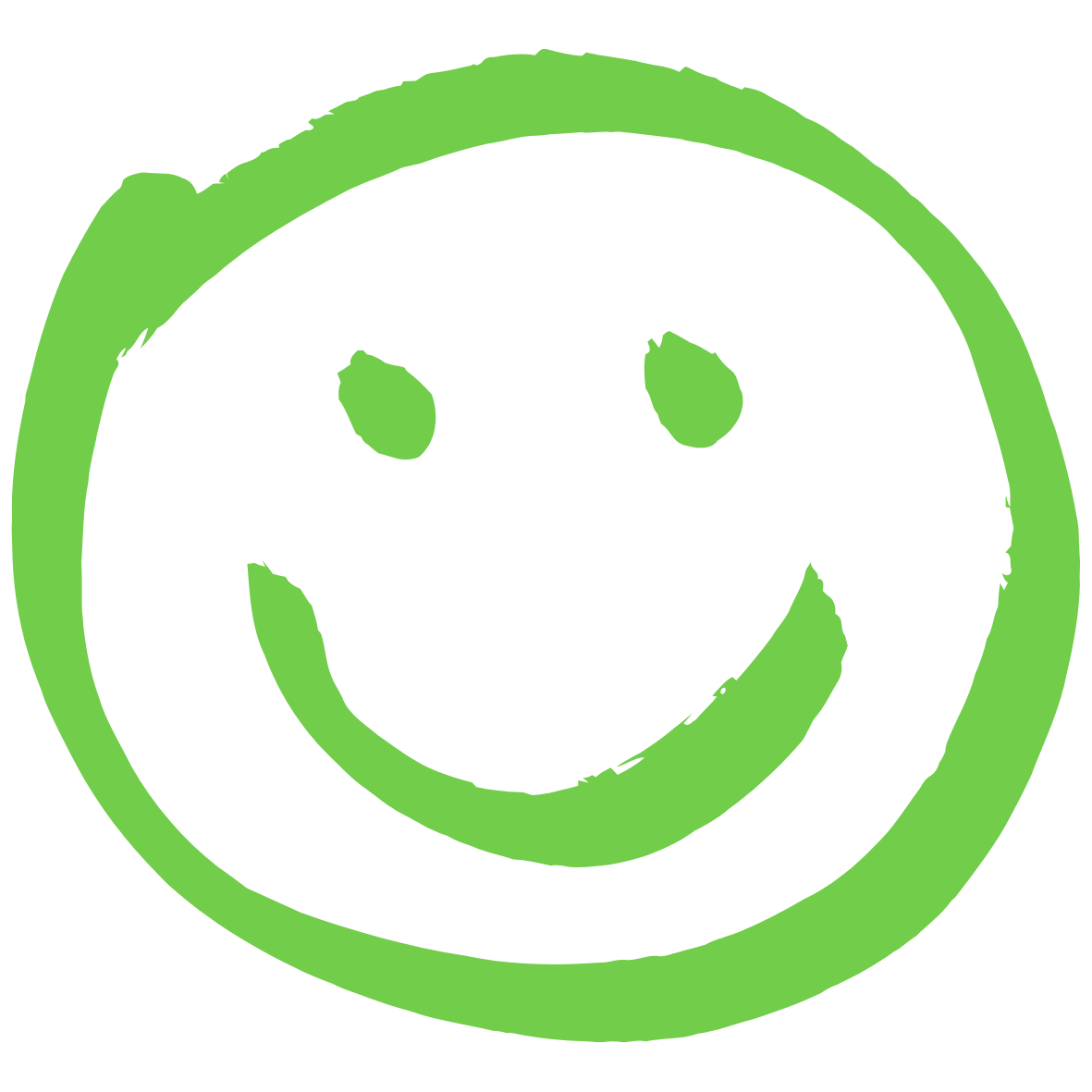 Smiley grün